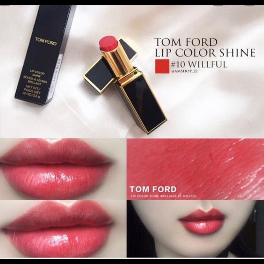 Brand New: Tom Ford Lip Color Shine # 10 WILLFUL